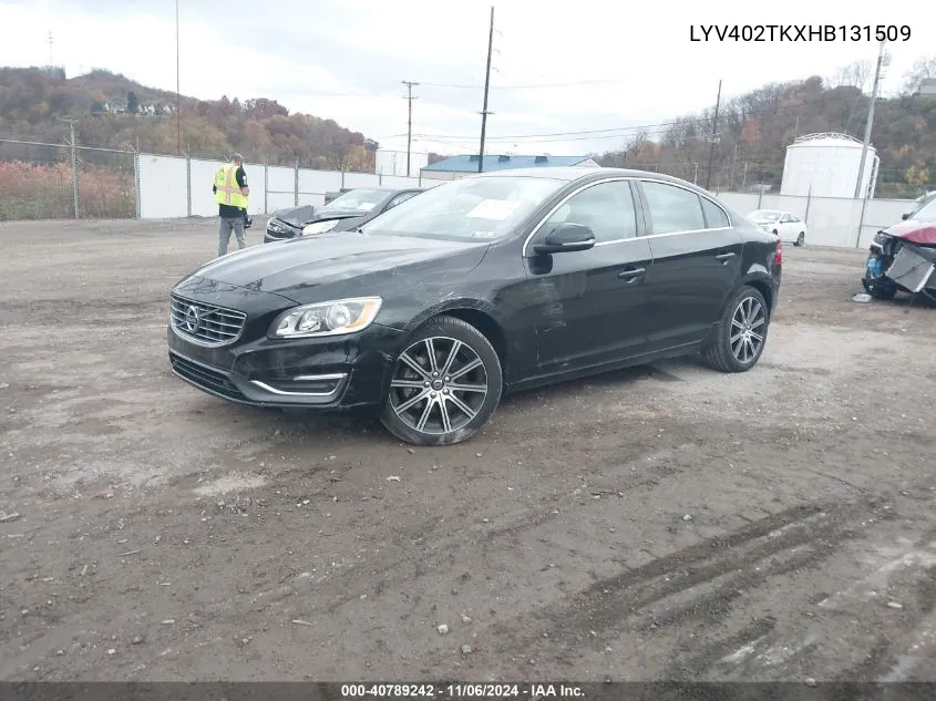 2017 Volvo S60 Inscription T5 VIN: LYV402TKXHB131509 Lot: 40789242