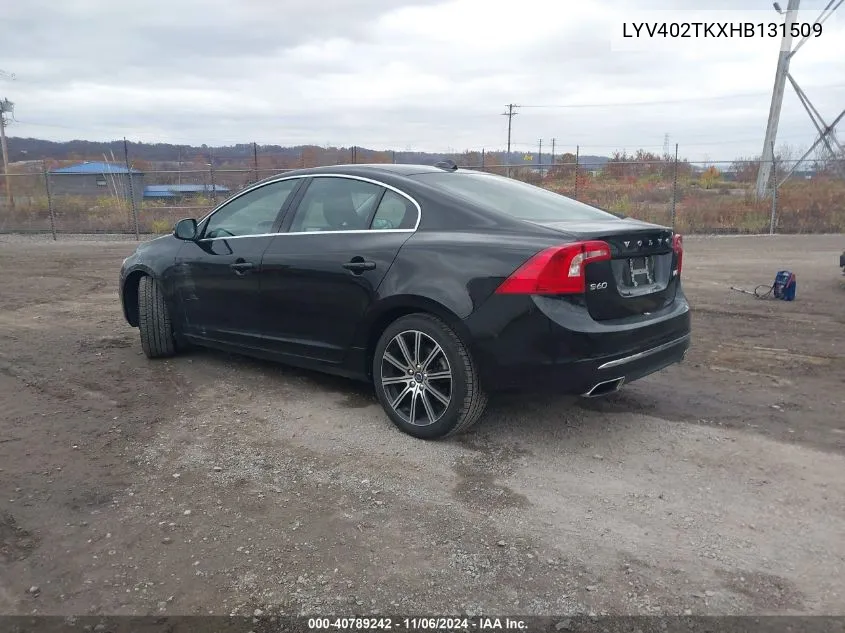 2017 Volvo S60 Inscription T5 VIN: LYV402TKXHB131509 Lot: 40789242