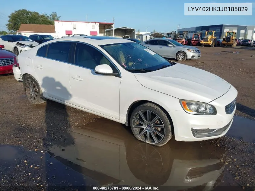 2018 Volvo S60 Inscription Premier VIN: LYV402HK3JB185829 Lot: 40273781