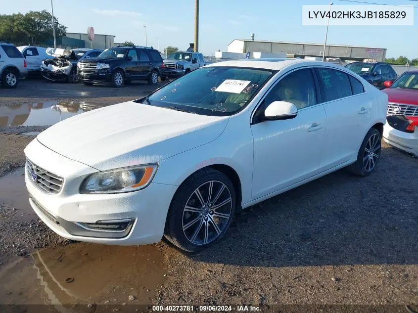 2018 Volvo S60 Inscription Premier VIN: LYV402HK3JB185829 Lot: 40273781