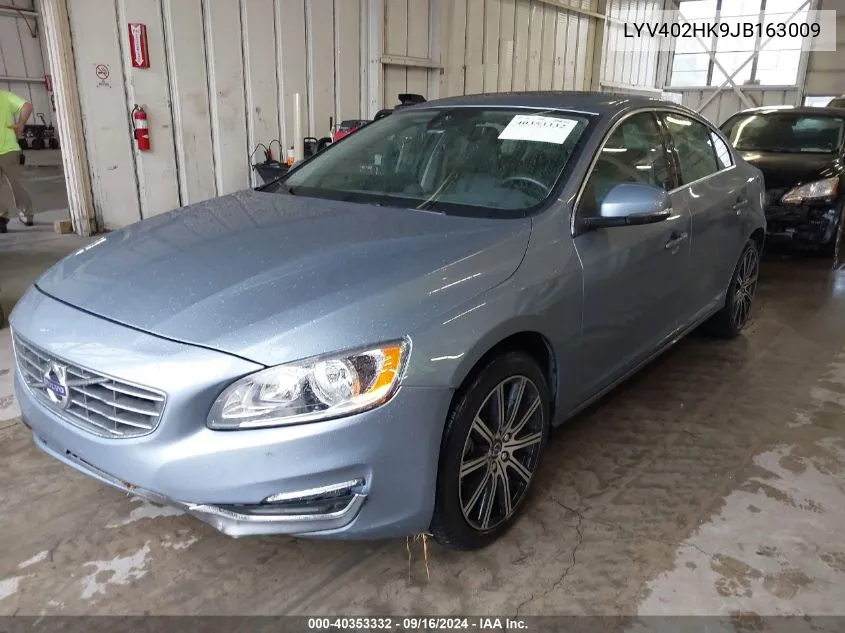 2018 Volvo S60 Inscription T5 VIN: LYV402HK9JB163009 Lot: 40353332