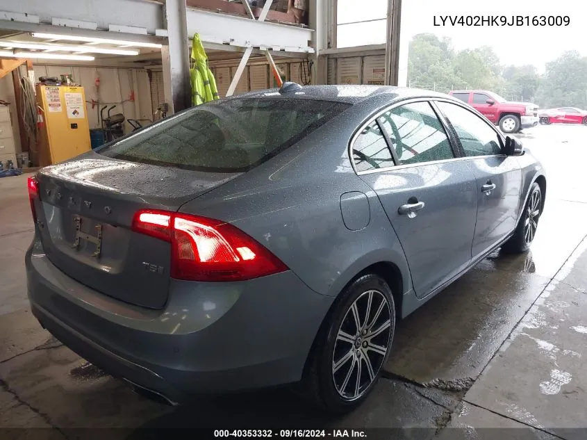 2018 Volvo S60 Inscription T5 VIN: LYV402HK9JB163009 Lot: 40353332