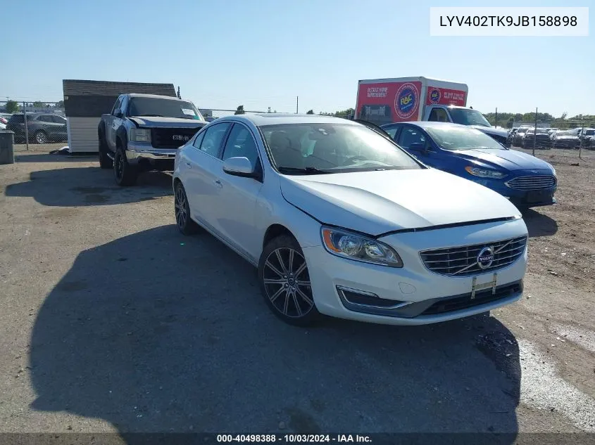 2018 Volvo S60 Inscription T5 VIN: LYV402TK9JB158898 Lot: 40498388