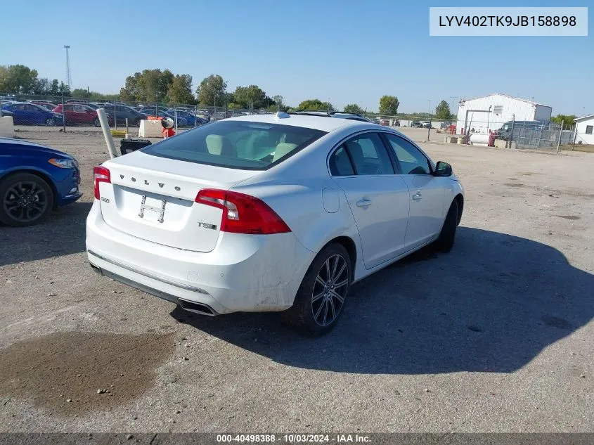 2018 Volvo S60 Inscription T5 VIN: LYV402TK9JB158898 Lot: 40498388