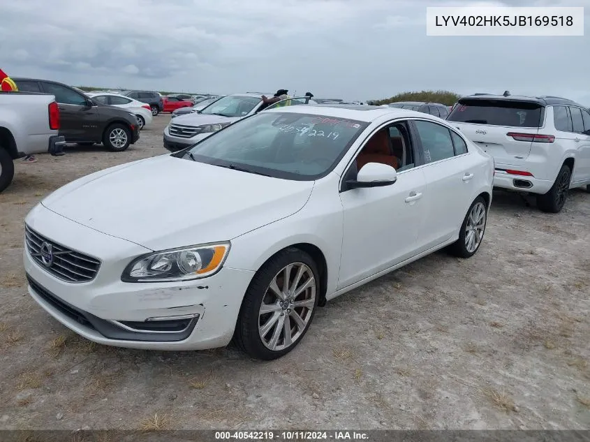 LYV402HK5JB169518 2018 Volvo S60 Inscription T5