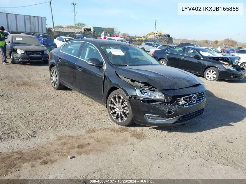 2018 Volvo S60 Inscription T5 VIN: LYV402TKXJB165858 Lot: 40684137