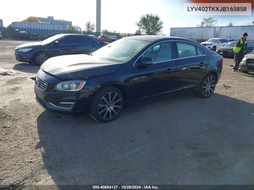 2018 Volvo S60 Inscription T5 VIN: LYV402TKXJB165858 Lot: 40684137