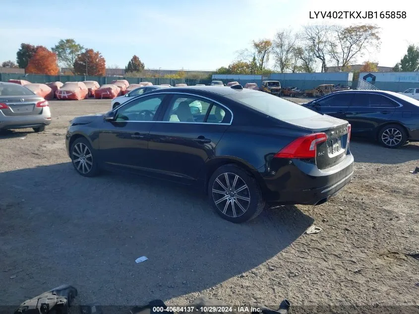 2018 Volvo S60 Inscription T5 VIN: LYV402TKXJB165858 Lot: 40684137