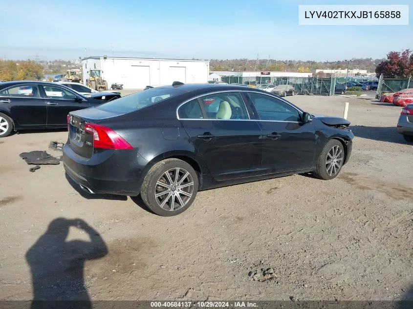 2018 Volvo S60 Inscription T5 VIN: LYV402TKXJB165858 Lot: 40684137