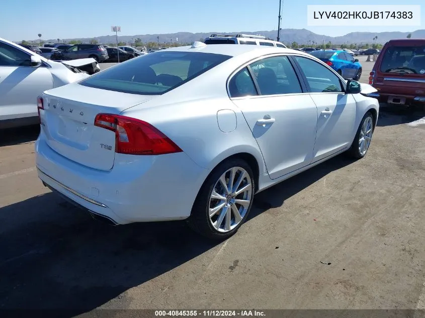 2018 Volvo S60 Inscription T5 VIN: LYV402HK0JB174383 Lot: 40845355