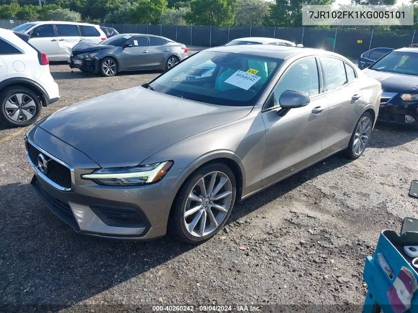 7JR102FK1KG005101 2019 Volvo S60 T5 Momentum