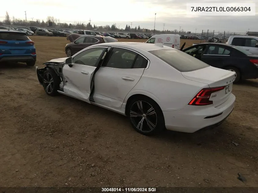 2020 Volvo S60 T6 Inscription VIN: 7JRA22TL0LG066304 Lot: 30048014