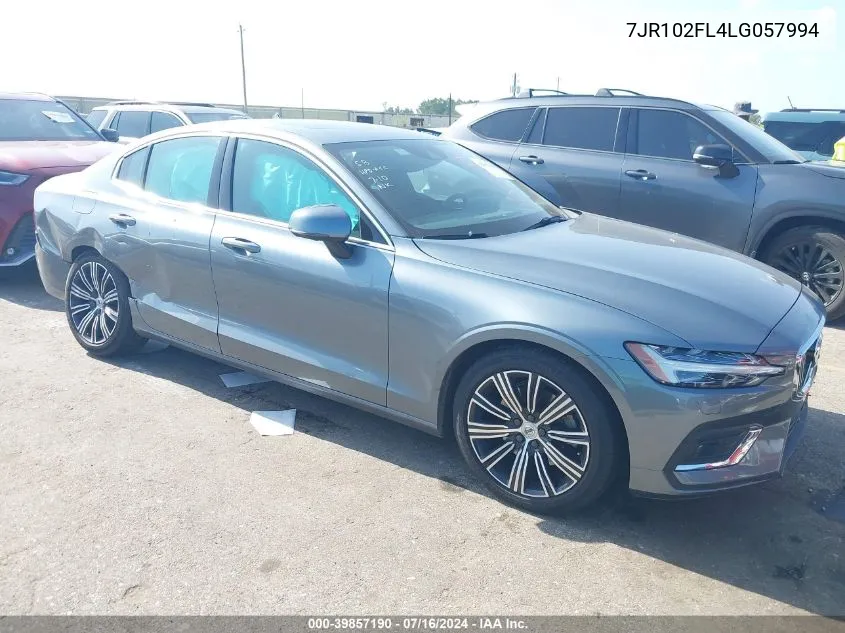 2020 Volvo S60 T5 Inscription VIN: 7JR102FL4LG057994 Lot: 39857190