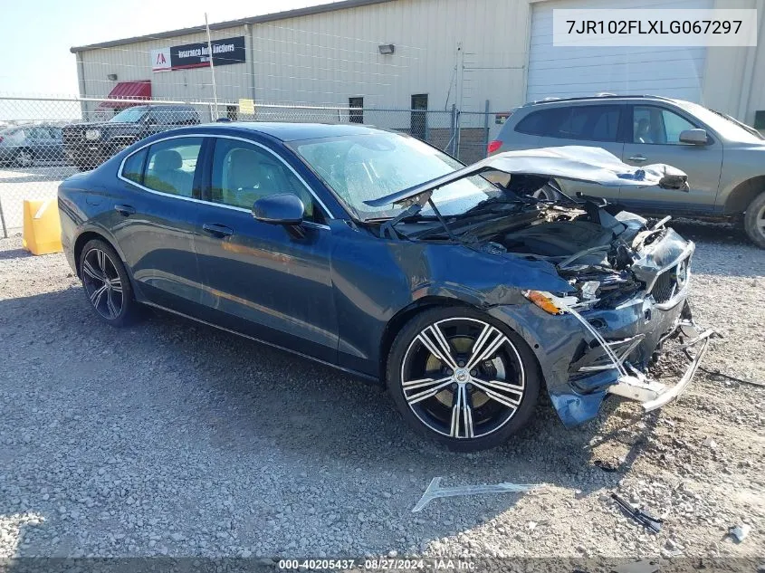 2020 Volvo S60 T5 Inscription VIN: 7JR102FLXLG067297 Lot: 40205437