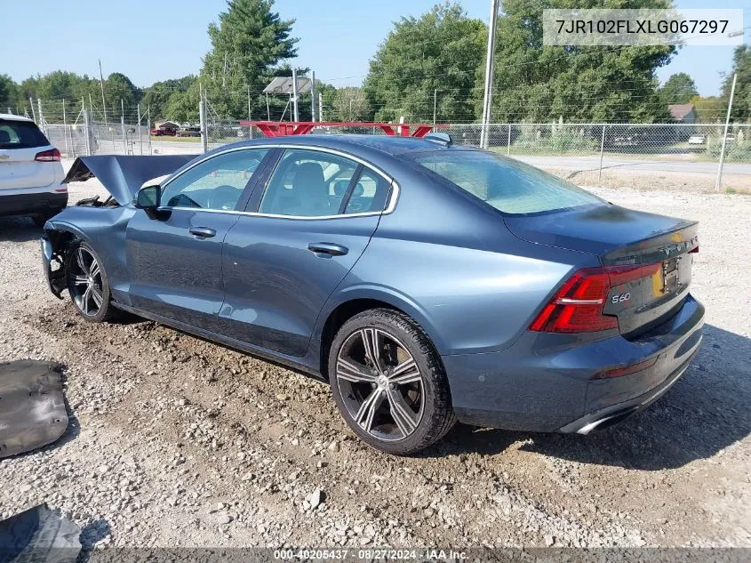 2020 Volvo S60 T5 Inscription VIN: 7JR102FLXLG067297 Lot: 40205437