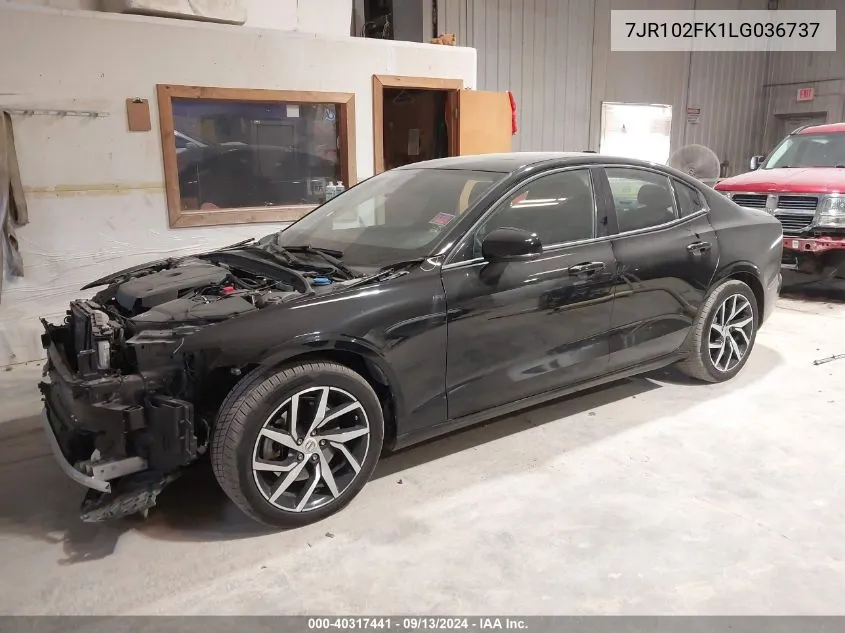 2020 Volvo S60 T5 Momentum VIN: 7JR102FK1LG036737 Lot: 40317441