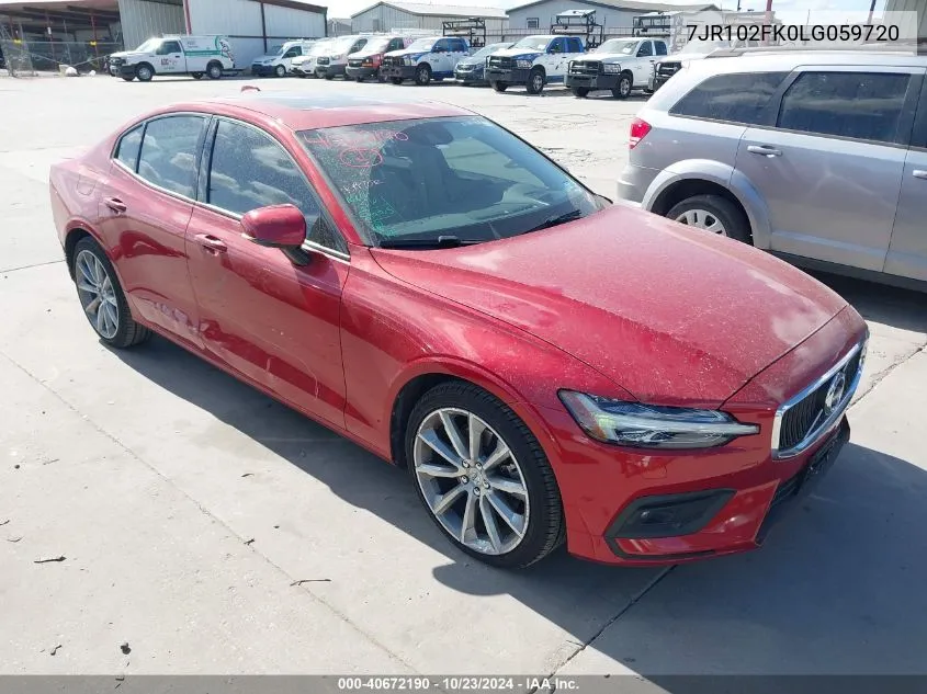 7JR102FK0LG059720 2020 Volvo S60 T5 Momentum