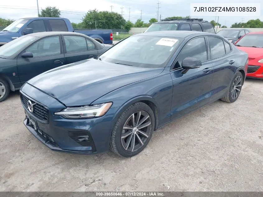 7JR102FZ4MG108528 2021 Volvo S60 T5 Momentum