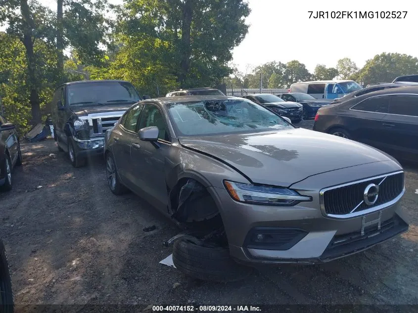 7JR102FK1MG102527 2021 Volvo S60 T5 Momentum