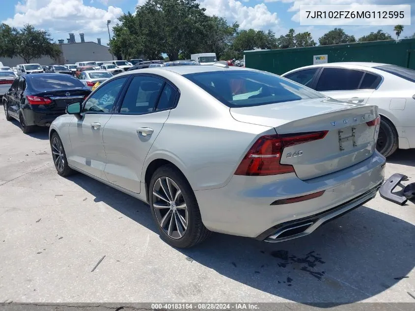 7JR102FZ6MG112595 2021 Volvo S60 T5 Momentum