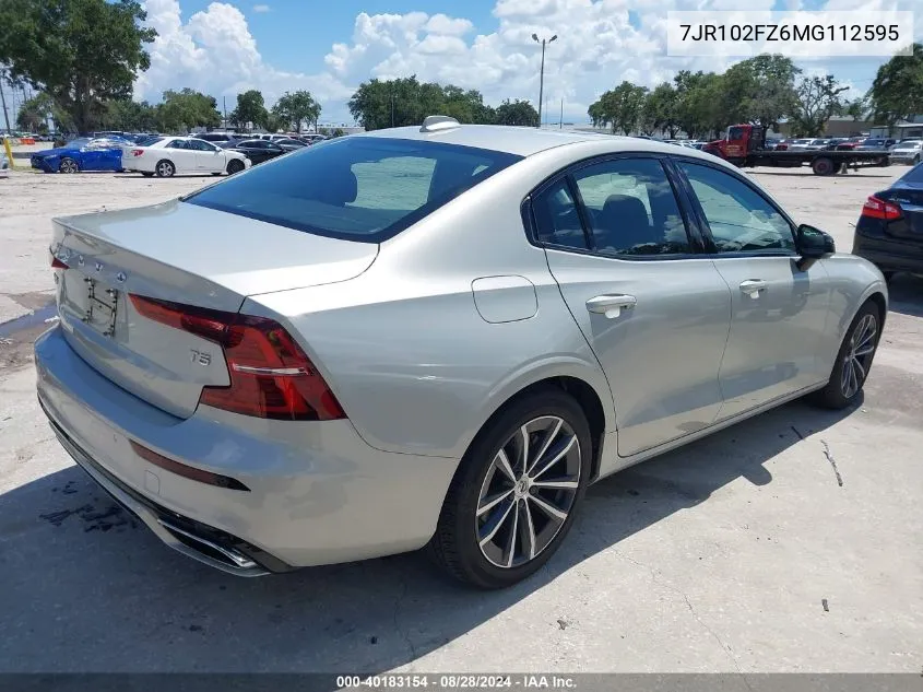 7JR102FZ6MG112595 2021 Volvo S60 T5 Momentum