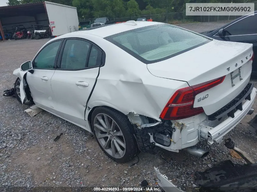 7JR102FK2MG096902 2021 Volvo S60 T5 Momentum