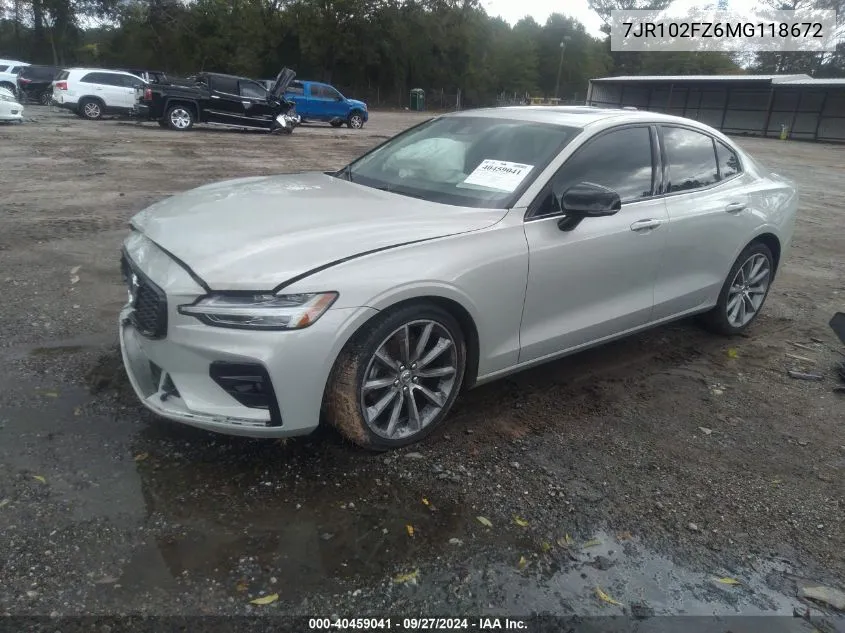 7JR102FZ6MG118672 2021 Volvo S60 T5 Momentum