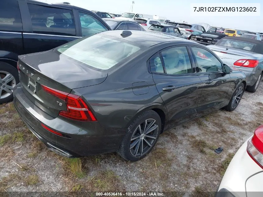 2021 Volvo S60 T5 Momentum VIN: 7JR102FZXMG123602 Lot: 40536416