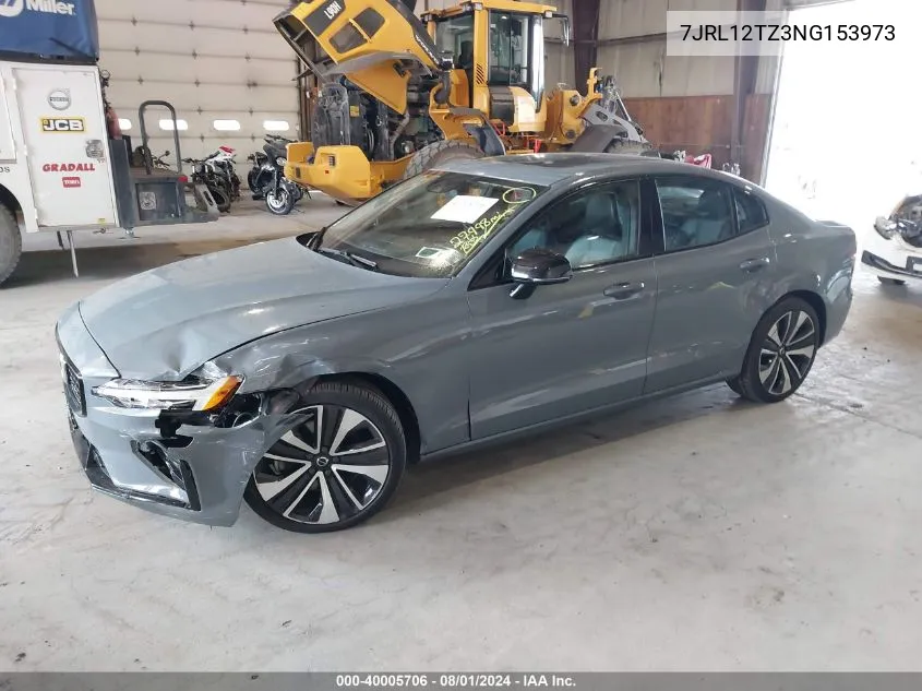 7JRL12TZ3NG153973 2022 Volvo S60 B5 Momentum