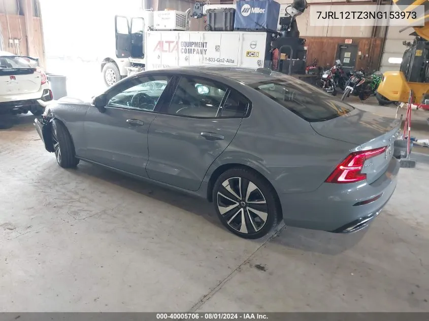 7JRL12TZ3NG153973 2022 Volvo S60 B5 Momentum