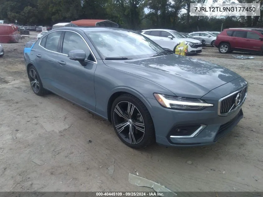 7JRL12TL9NG177450 2022 Volvo S60 B5 Inscription