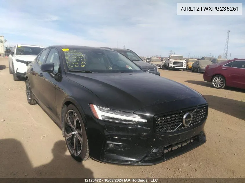 2023 Volvo S60 VIN: 7JRL12TWXPG236261 Lot: 12123472