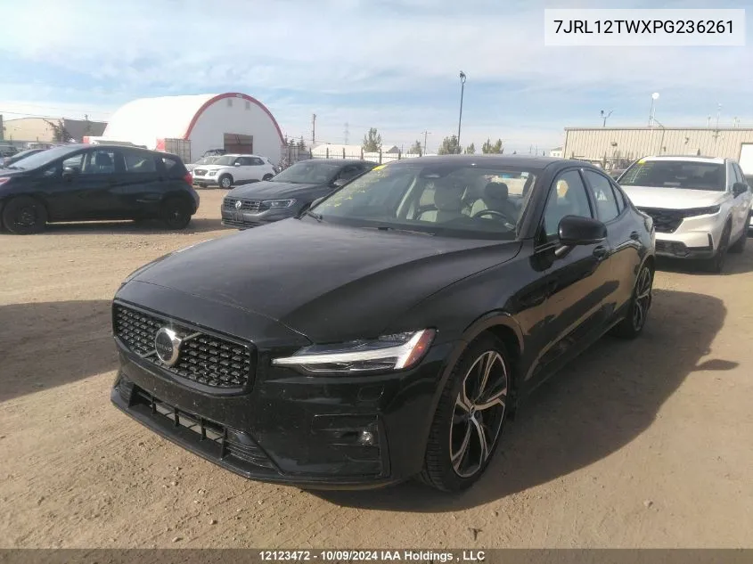 2023 Volvo S60 VIN: 7JRL12TWXPG236261 Lot: 12123472