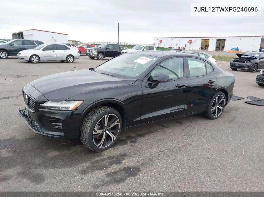 2023 Volvo S60 B5 Plus Dark Theme VIN: 7JRL12TWXPG240696 Lot: 40173258