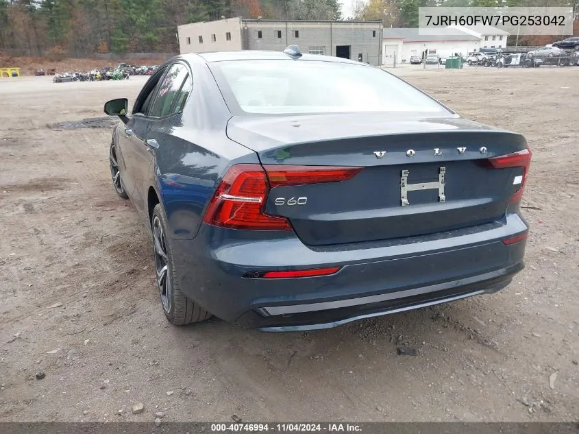 2023 Volvo S60 Recharge Plug-In Hybrid T8 Plus Dark Theme VIN: 7JRH60FW7PG253042 Lot: 40746994