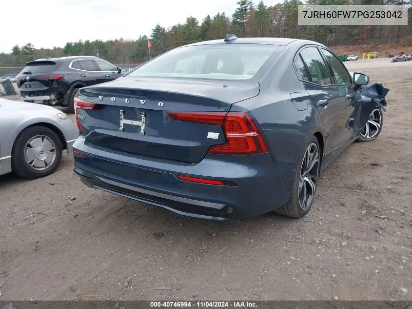 2023 Volvo S60 Recharge Plug-In Hybrid T8 Plus Dark Theme VIN: 7JRH60FW7PG253042 Lot: 40746994