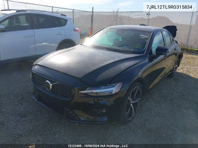 2024 Volvo S60 VIN: 7JRL12TL9RG315834 Lot: 12123466