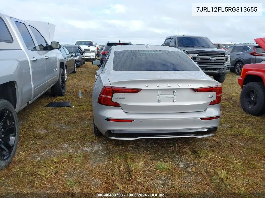 2024 Volvo S60 Plus VIN: 7JRL12FL5RG313655 Lot: 40483793