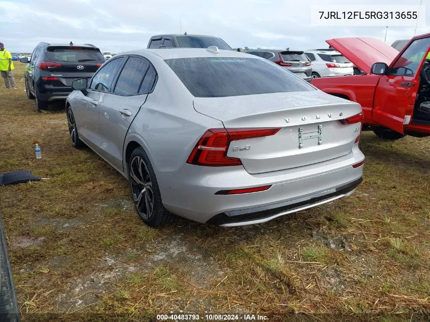 2024 Volvo S60 Plus VIN: 7JRL12FL5RG313655 Lot: 40483793