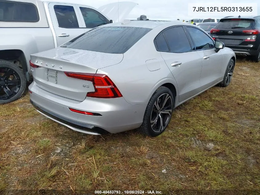 2024 Volvo S60 Plus VIN: 7JRL12FL5RG313655 Lot: 40483793