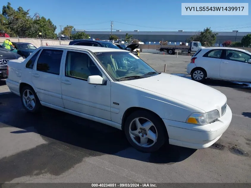 1998 Volvo S70 Gtas/Gtms VIN: YV1LS5543W1439917 Lot: 40234851