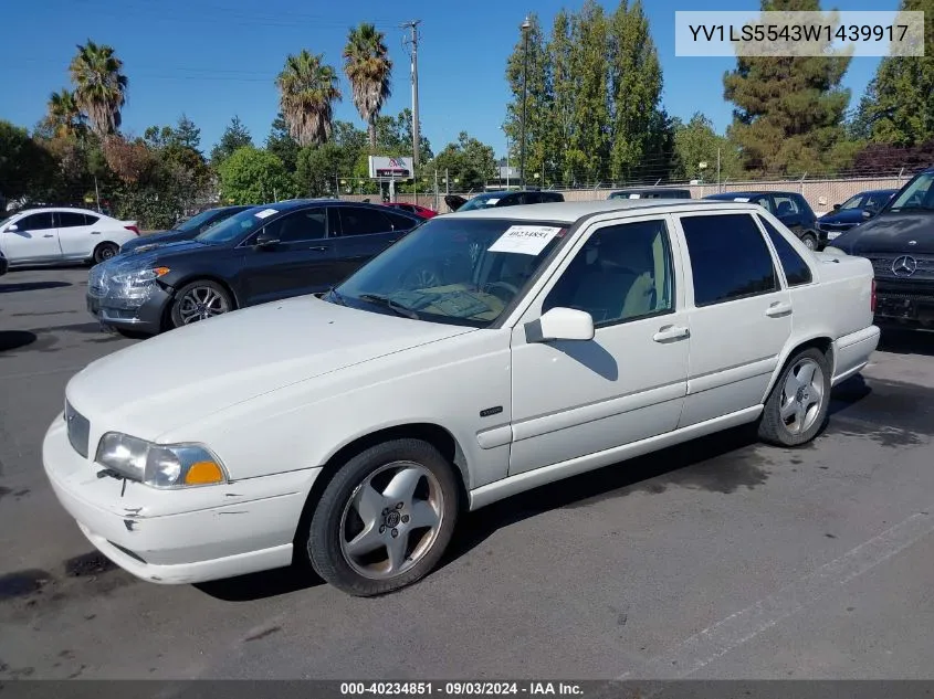 1998 Volvo S70 Gtas/Gtms VIN: YV1LS5543W1439917 Lot: 40234851