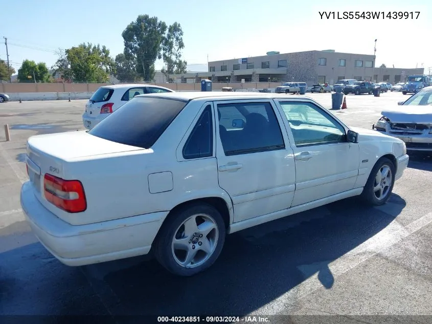 1998 Volvo S70 Gtas/Gtms VIN: YV1LS5543W1439917 Lot: 40234851