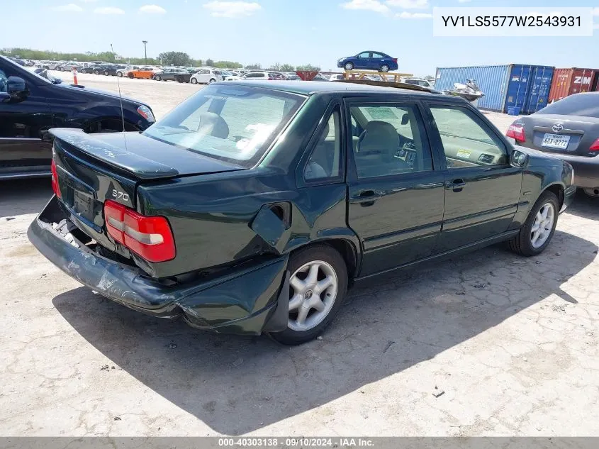 1998 Volvo S70 VIN: YV1LS5577W2543931 Lot: 40303138