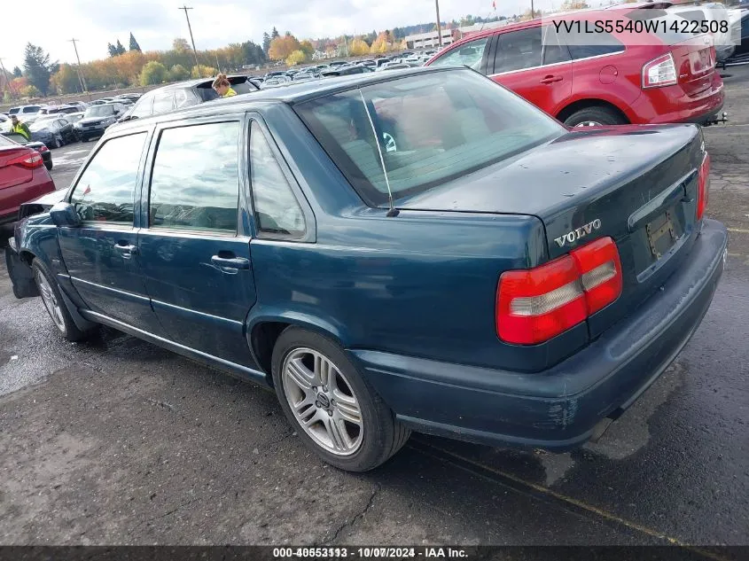 1998 Volvo S70 Gtas/Gtms VIN: YV1LS5540W1422508 Lot: 40553113