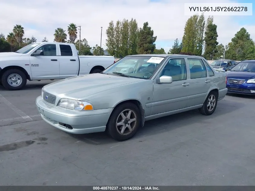 YV1LS61J5Y2662278 2000 Volvo S70 Se