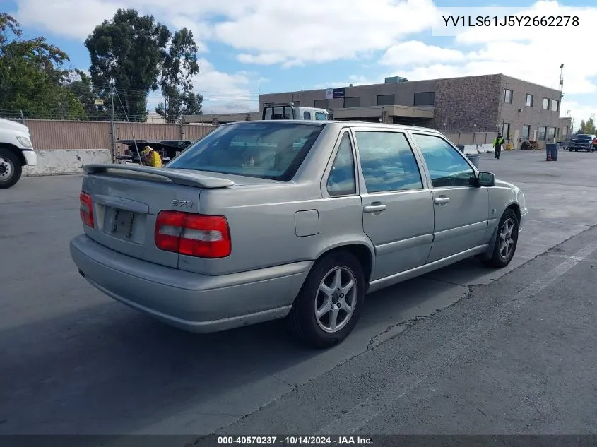 2000 Volvo S70 Se VIN: YV1LS61J5Y2662278 Lot: 40570237