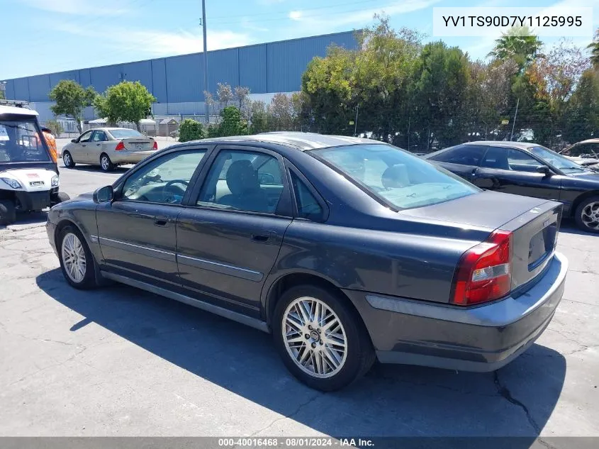 2000 Volvo S80 T-6 VIN: YV1TS90D7Y1125995 Lot: 40016468