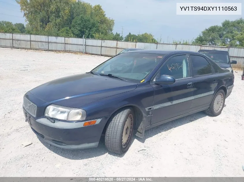 2000 Volvo S80 2.9 VIN: YV1TS94DXY1110563 Lot: 40219520