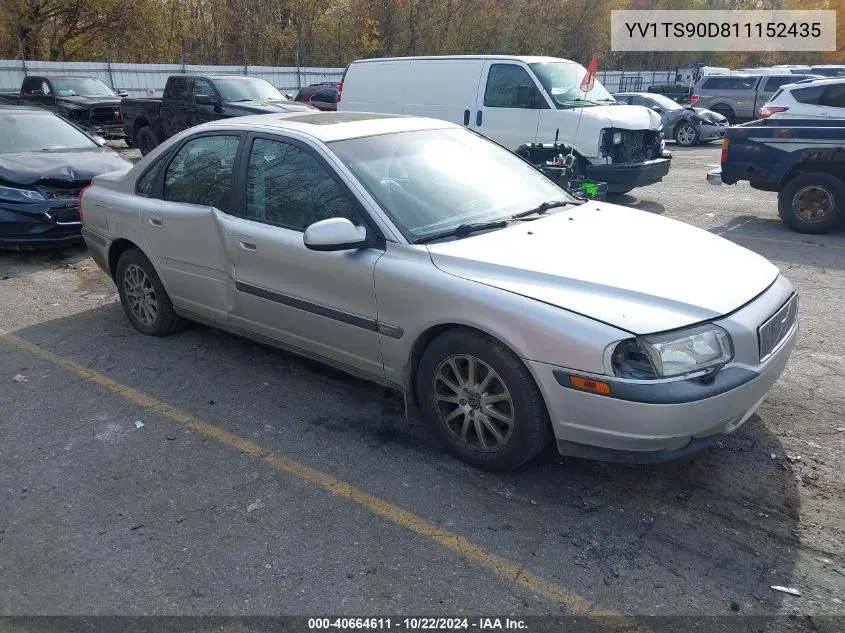 YV1TS90D811152435 2001 Volvo S80 T6